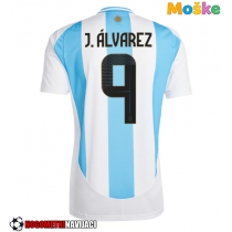 Moške Nogometnih dresov Argentina Julian Alvarez #9 Domači Copa America 2024 Kratki rokavi